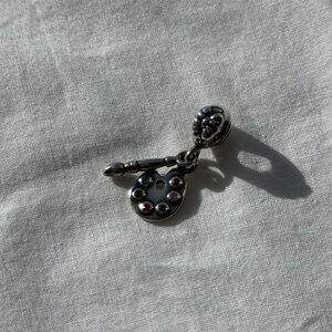 Pandora Retired Artist Palette Charm Sterling Silver vintage discontinued